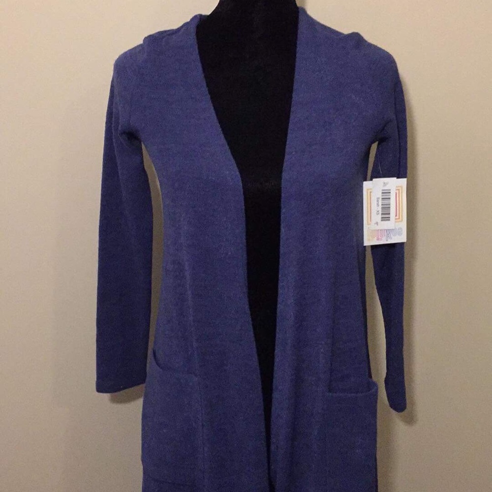 XS Navy Long Sarah Cardigan